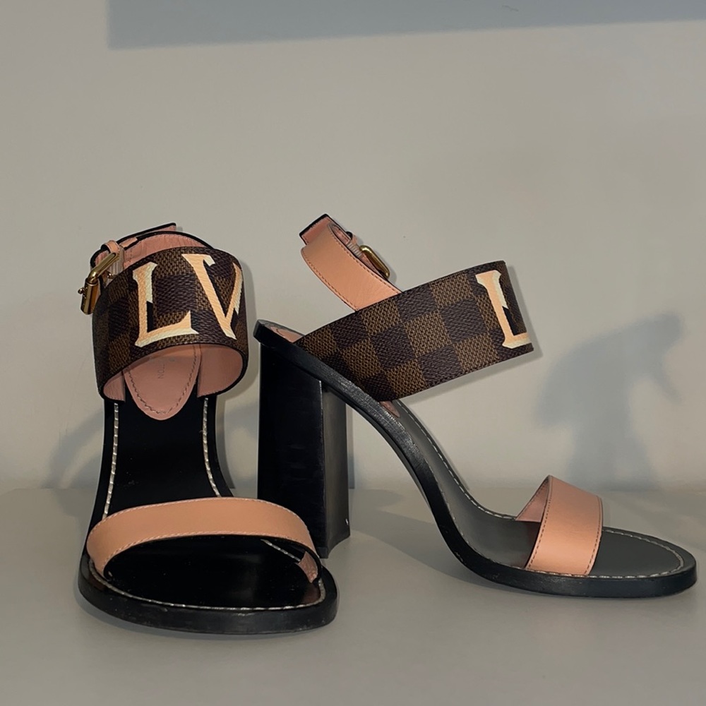 Brown & Peach LV Sandal